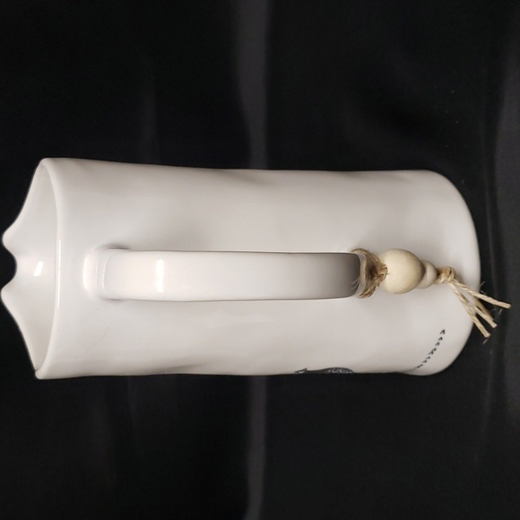 Melrose International NWT Ivory Ceramic Pitcher with Chicken Design - Picture 3 of 6